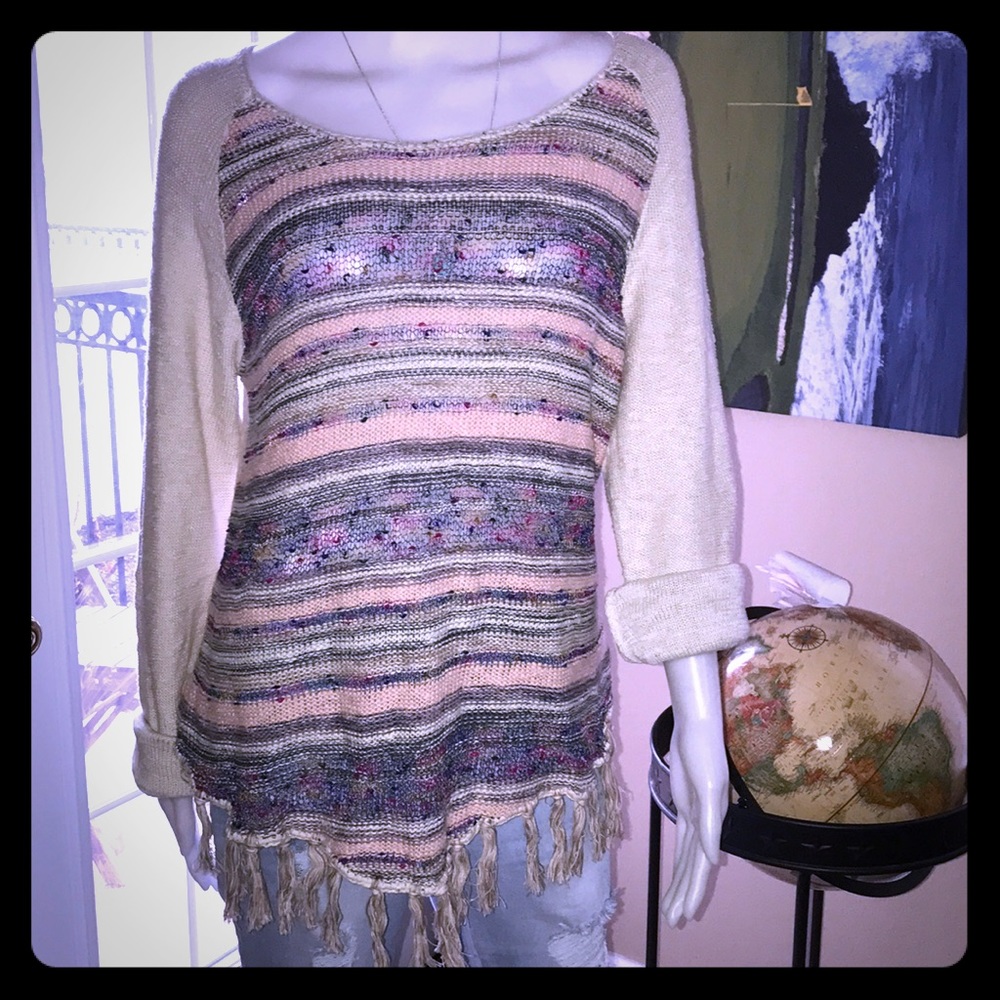 🐒AMERICAN RAG BOHO SWEATER🐒
